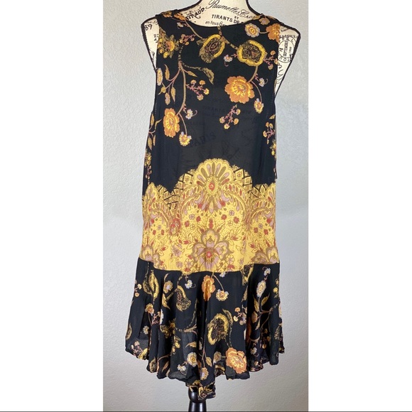 Free People Dresses & Skirts - NWT: Intimately by Free People Floral Tunic Dress in Black Combo